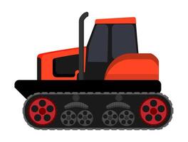Red Tractor Crawler vector