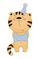 Happy Tiger Illustration vector