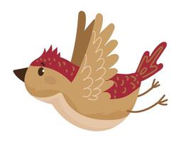 Bird with red head vector
