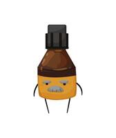 Grumpy Medicine Bottle vector