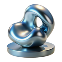 magnificent minimalist A liquid mercury sculpture morphing into abstract shapes, lit by a single, harsh spotlight, surrealist style original png