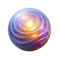 beautiful classic A luminous, ethereal orb radiating concentric waves of energy, illuminated by a soft, inner glow, spiritual style exclusive png