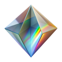 extraordinary vintage A field of geometric prisms refracting light into a spectrum of colors, lit by a bright, white light, op art style high resolution png