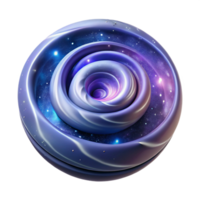 beautiful traditional A swirling vortex of cosmic dust and gas, illuminated by distant stars, space art style original png