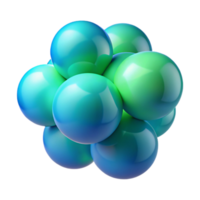 vibrant rustic A series of overlapping, transparent spheres, rendered in a gradient of cool blues and greens, minimalist style exclusive png