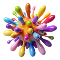 extraordinary modern A chaotic explosion of colorful paint splatters, lit by a bright, studio light, abstract expressionism style high quality png