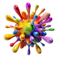 serene traditional A chaotic explosion of colorful paint splatters, lit by a bright, studio light, abstract expressionism style exclusive png