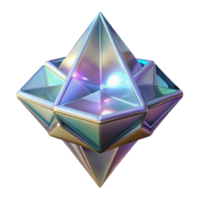 stunning minimalist Floating crystalline structure, ethereal light, otherworldly, professional png