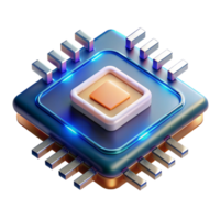 stunning vintage A single microchip with intricate circuitry glowing with internal light, highly detailed and realistic, dark background with a single spotlight, macro photography style 4K png