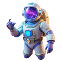 vibrant minimalist A solitary astronaut using a holographic interface in space, detailed spacesuit, vibrant nebula backdrop, science fiction style high quality png