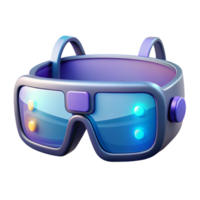 extraordinary rustic A pair of augmented reality glasses displaying digital information, sleek design, bright screen light, futuristic minimalist style high quality png