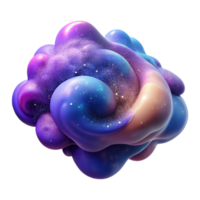 dramatic minimalist A swirling cloud of cosmic dust, vibrant nebula colors, space art, abstract style genuine png