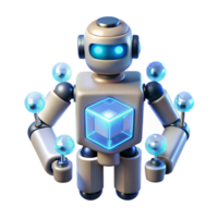 extraordinary contemporary Artificial intelligence constructing itself from nanobots, self-illuminated lighting, abstract robotics style detailed png