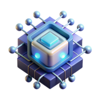beautiful modern Quantum computer processing complex data, glowing lighting, abstract technology style high resolution png