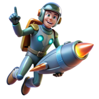 vibrant modern Human pilot merging with their spaceship, energetic lighting, biomechanical style original png