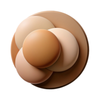 stunning traditional A serene composition of overlapping circles in muted earth tones, with a subtle gradient and a textured, grainy appearance. Soft, ambient lighting original png