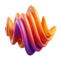 stunning artistic An abstract representation of sound waves, using vibrant, undulating lines of varying thickness and opacity. The color palette is inspired by a sunset premium png