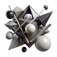 wonderful traditional A dynamic composition of intersecting lines and geometric shapes, creating a sense of movement and energy. The color palette is limited to black and white 4K png