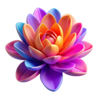 wonderful abstract A vibrant, abstract representation of a blooming flower, with bold colors and flowing lines. Soft, diffused lighting professional png