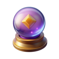 vibrant artistic A wise oracle consulting the runes, bathed in the soft glow of a crystal ball, mysterious and intriguing high quality png
