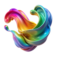 vibrant traditional A torrent of liquid light, flowing and swirling in a chaotic dance, vibrant rainbow hues, abstract expressionism style high quality png