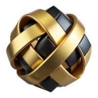 beautiful minimalist Geometric patterns of brushed gold and matte black, intersecting and overlapping, dramatic side lighting, minimalist style premium png