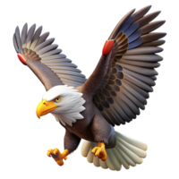 extraordinary rustic A majestic bald eagle soaring through the sky, powerful wings, patriotic theme, wildlife photography style detailed png
