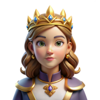 extraordinary rustic Portrait of a majestic queen with an elaborate crown of gold and jewels, a regal expression, lit by soft, diffused light, in the style of classical portraiture detailed png