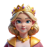 vibrant artistic Portrait of a majestic queen with an elaborate crown of gold and jewels, a regal expression, lit by soft, diffused light, in the style of classical portraiture genuine png