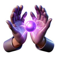 beautiful traditional A powerful psychic projecting energy waves from their hands, illuminated by the intense glow of their psychic power. Style fantasy art high resolution png