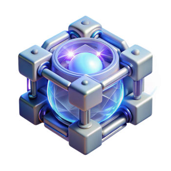 underbar abstrakt en i hög grad Avancerad ai konstruera, sammansatt av ren ljus och energi, flytande i en omfattande, digital Plats, upplyst förbi dess egen inre glöd. stil abstrakt konst hög kvalitet png