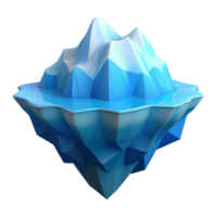 serene vintage An iceberg floating in a calm, blue ocean, crisp, clear light, serene, peaceful style high resolution png