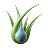 extraordinary creative A single, perfect dewdrop on a blade of grass, macro photography, soft, morning light, delicate, refreshing style 4K png