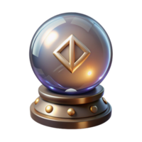 magnificent rustic A wise old oracle consulting the runes, bathed in the soft glow of a crystal ball. Intricate rune details, mystical atmosphere. Fantasy art style genuine png