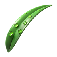 extraordinary artistic A single blade of grass with dew drops, macro photography, soft morning light, green tones, premium png