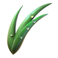 impressive modern A single blade of grass with dew drops, macro photography, soft morning light, green tones, detailed png