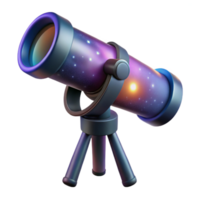 serene classic A telescope observing a nebula, dark background with colorful nebula, astronomical photography style high resolution png