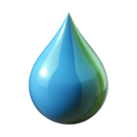 magnificent modern A single, perfect raindrop on a leaf, reflective surface, macro photography authentic png