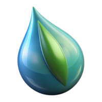 serene minimalist A single raindrop falling onto a leaf, detailed reflection, macro photography, refreshing and clean style original png