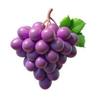 dramatic abstract A cluster of grapes on a vine, ripe and juicy, natural lighting original png