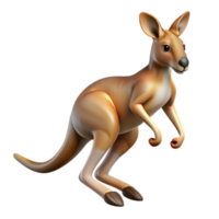 impressive traditional A curious kangaroo hopping across the outback, Australian desert setting, harsh midday sun, photorealistic style high resolution png