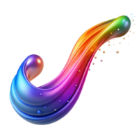 stunning abstract A dynamic flow of colorful particles, resembling a stream of light, with a long exposure effect high quality png