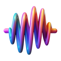 beautiful contemporary An abstract representation of sound waves rendered in vibrant, pulsating colors, synthwave style 4K png