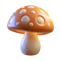 magnificent traditional A single, perfect mushroom cap covered in intricate, glowing patterns, lit by a soft, ambient light, Nature Photography style genuine png
