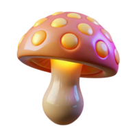 beautiful rustic A single, perfect mushroom cap covered in intricate, glowing patterns, lit by a soft, ambient light, Nature Photography style original png