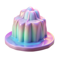 beautiful contemporary An ethereal depiction of a waterfall cascading into a pool of light, rendered in a dreamlike, pastel color palette. Soft, ambient lighting 4K png