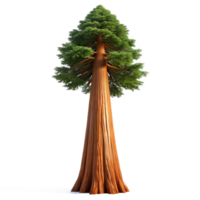impressive minimalist A giant sequoia tree reaching towards the sky, majestic lighting, realistic rendering 4K png