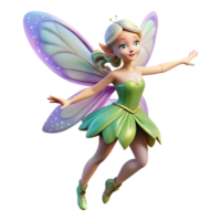 elegant abstract A whimsical fairy with shimmering wings, dancing in a moonlit glade. Art Nouveau style high quality png