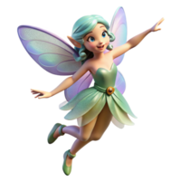 wonderful creative A whimsical fairy with shimmering wings, dancing in a moonlit glade. Art Nouveau style high quality png