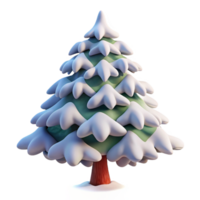 impressive abstract A snow-covered pine tree, close-up on the branches, soft, winter light, serene style premium png